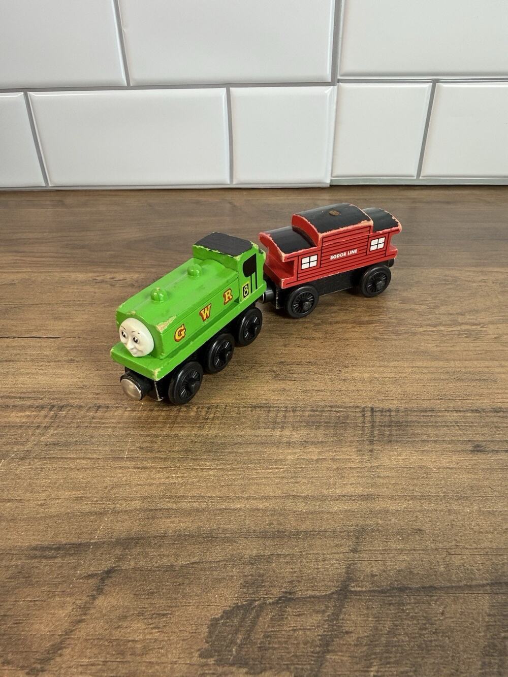 Thomas & Friends 2001 Wooden Railway GWR Duck & Sodor Line Caboose